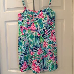 Lilly Pulitzer Mini Dress blue and pink and white